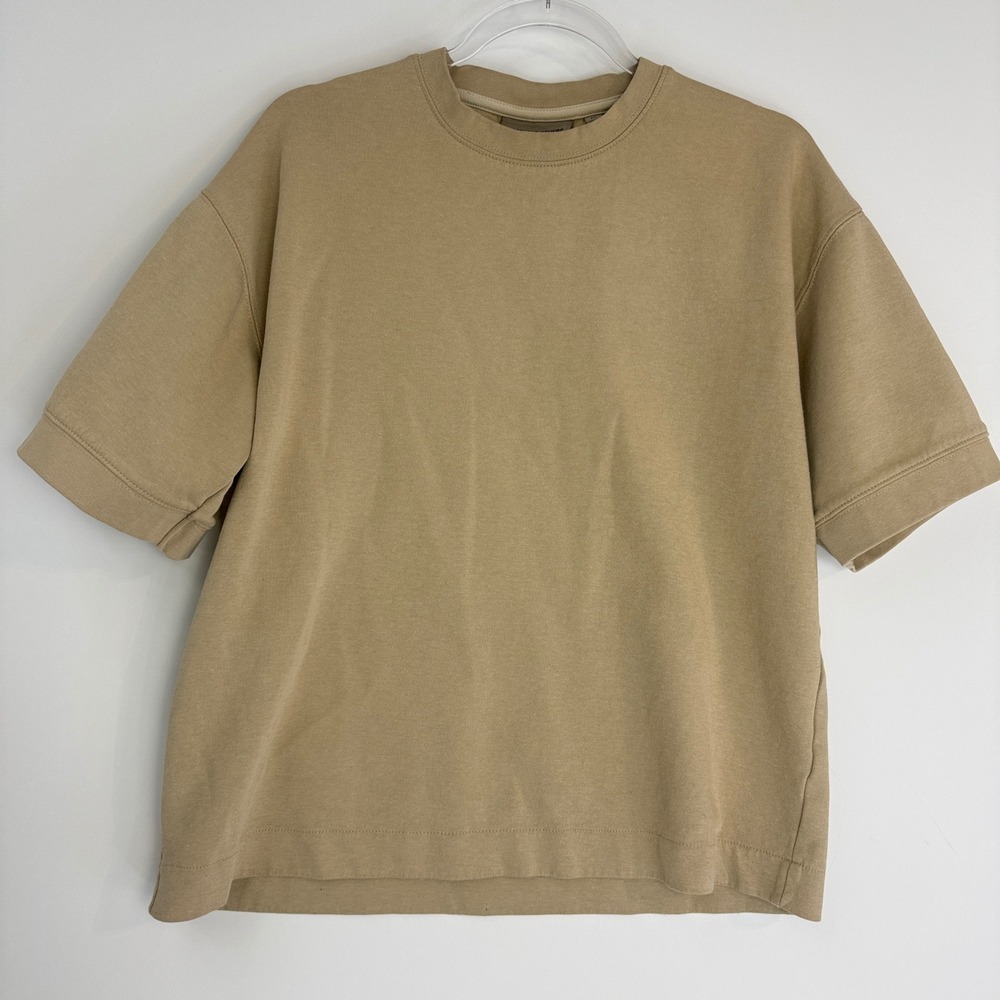Amongst Others Short Sleeve T shirt Mens M Tan Boxy‎ Heavyweight